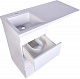 Style Line Мебель для ванной Даллас 100 L Люкс Plus 3 ящика белая – фотография-26